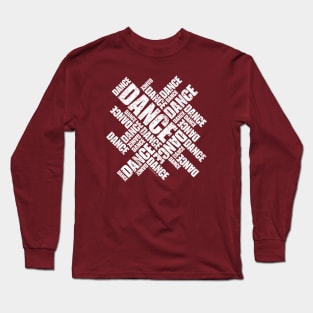 Typographic Dance (Distressed) Long Sleeve T-Shirt